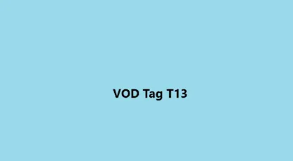 AVOD Tag T13