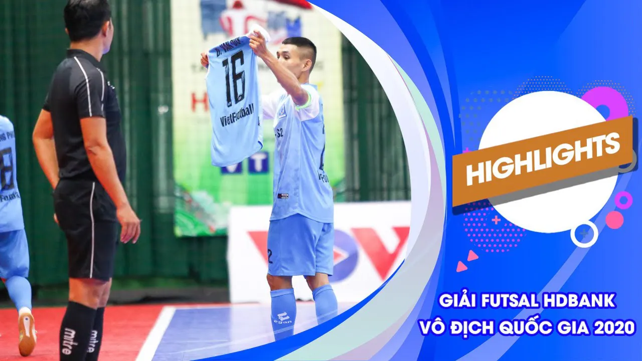 Highlights Vietfootball vs Sanatech Khánh Hòa (Lượt về Futsal VĐQG 2020)