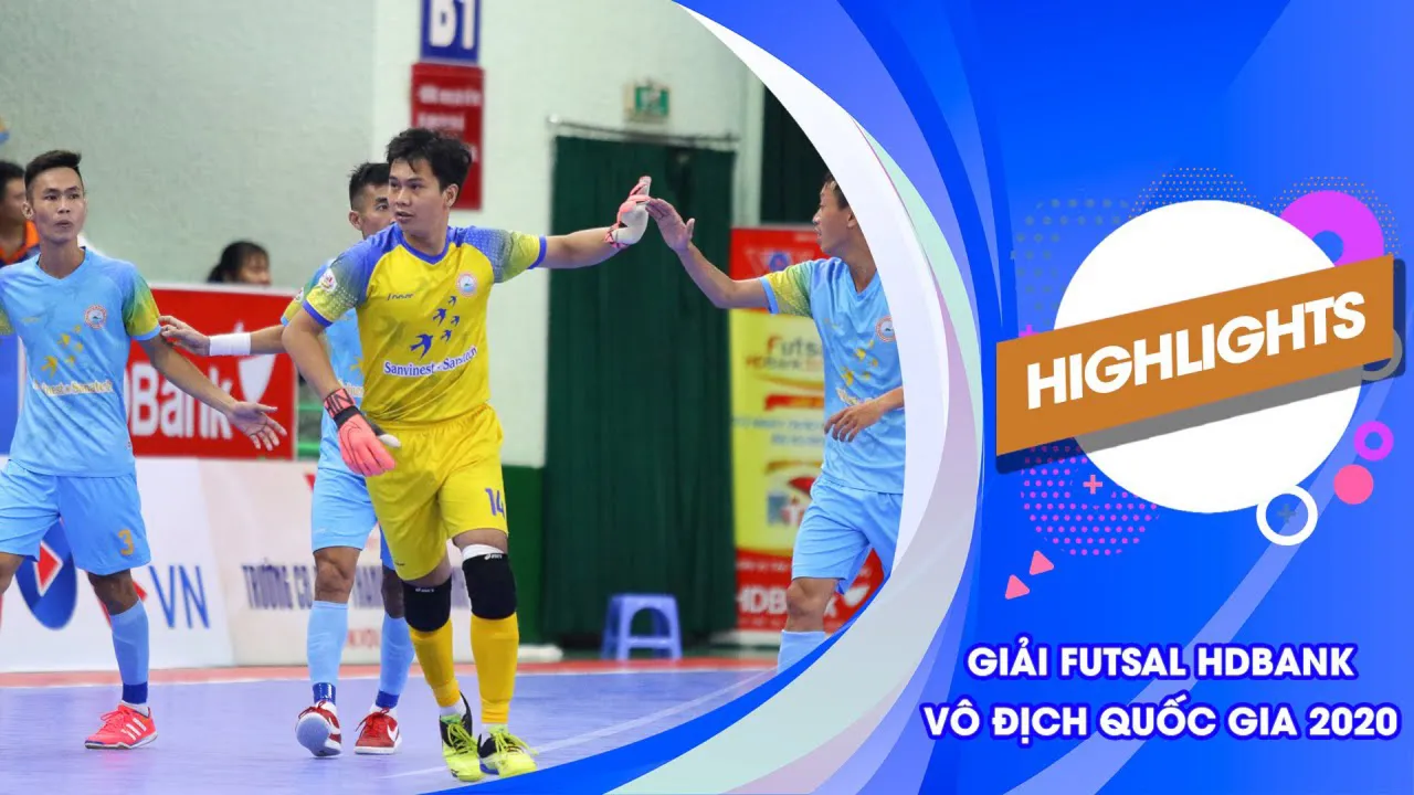 Highlights Sanatech Khánh Hòa vs Thái Sơn Bắc (Lượt về Futsal VĐQG 2020)