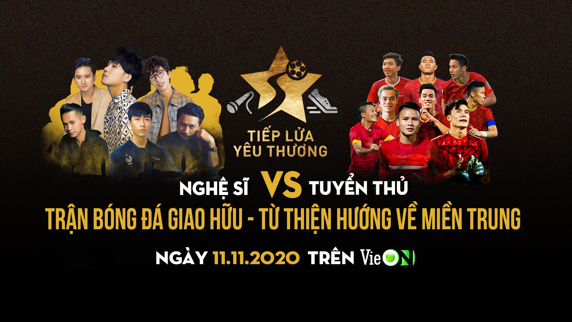 Trận đấu All Stars Tiếp lửa yêu thương | VieON