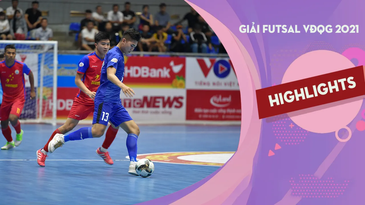 Highlights Thái Sơn Nam - S. Khánh Hòa (Lượt đi Futsal VĐQG 2021)