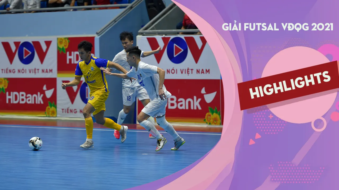 Highlights Thái Sơn Bắc - S. Khánh Hòa (Lượt đi Futsal VĐQG 2021)