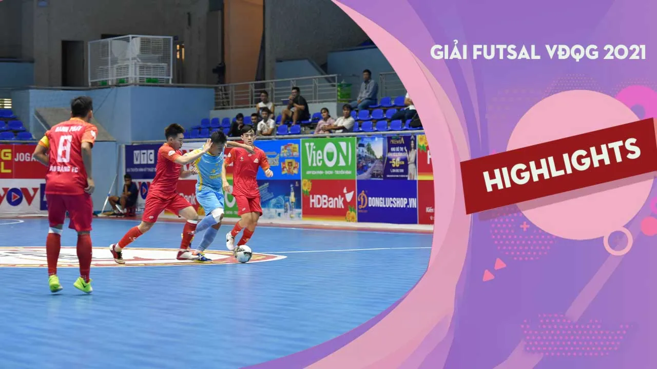 Highlights S. Khánh Hòa - Cao Bằng (Lượt đi Futsal VĐQG 2021)