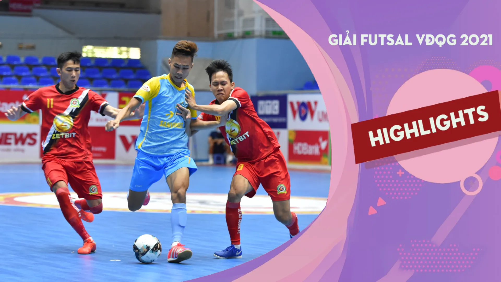 Highlights S. Khánh Hòa - Zetbit Sài Gòn FC (Lượt đi Futsal VĐQG 2021)