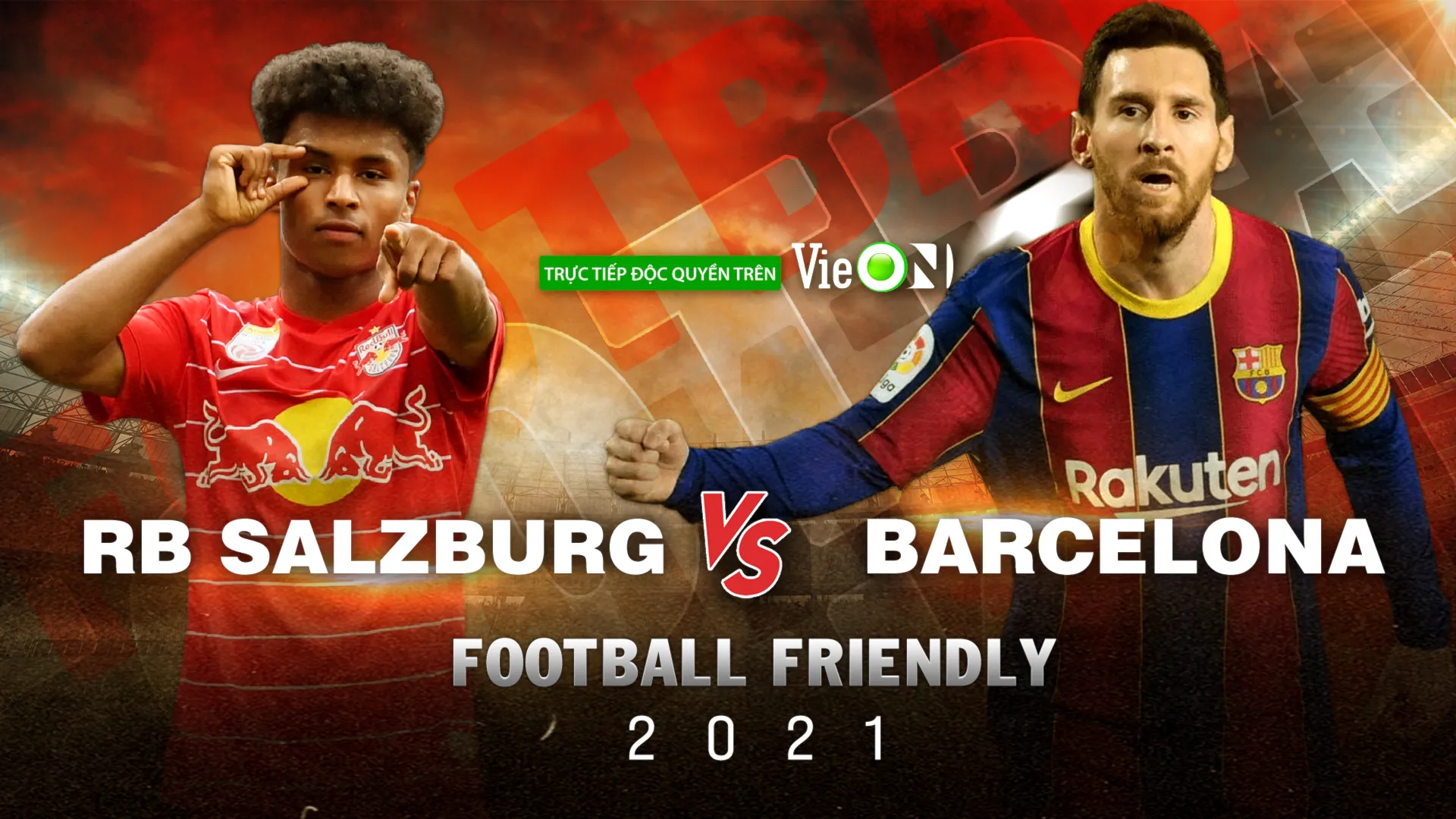 Full match Football Friendly 2021: RB Salzburg - Barcelona