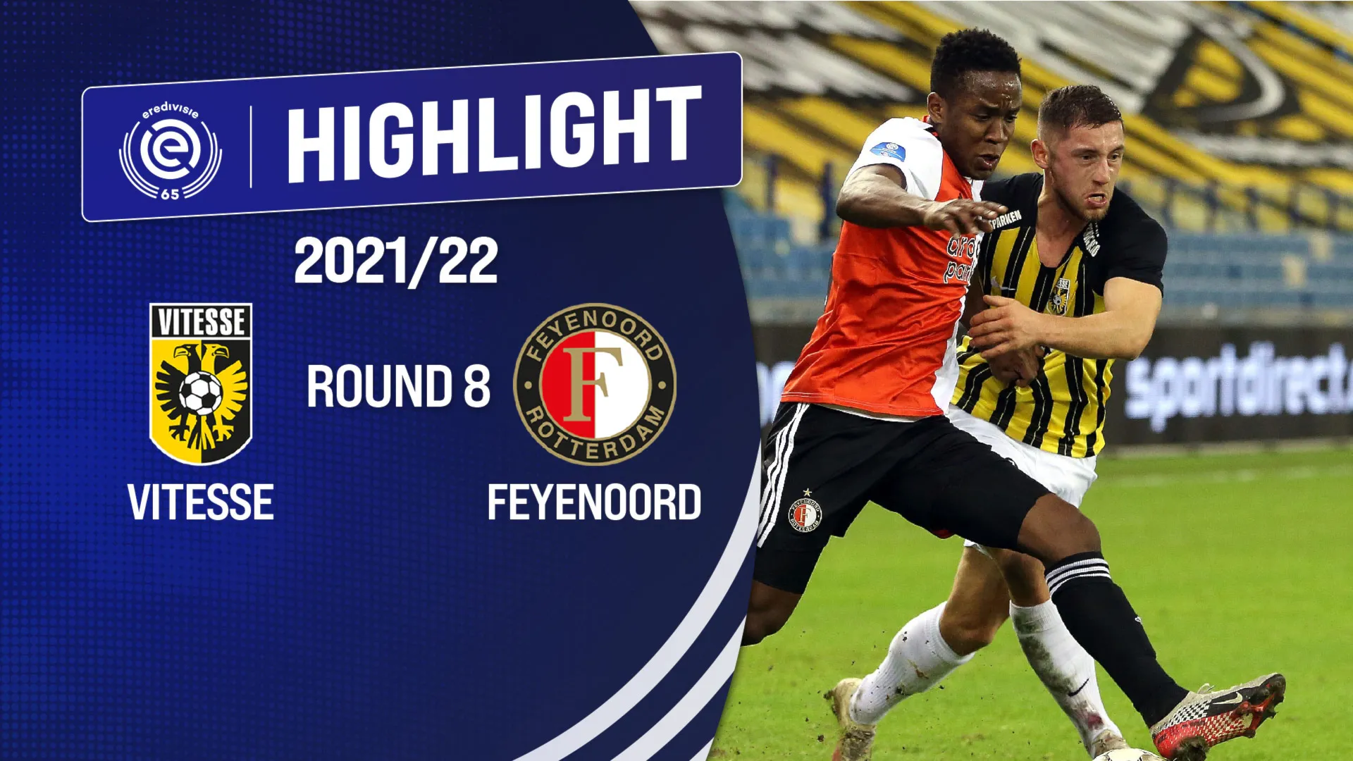 Highlights Vitesse vs Feyenoord (Vòng 8 - Giải VĐQG Hà Lan 2021/22)