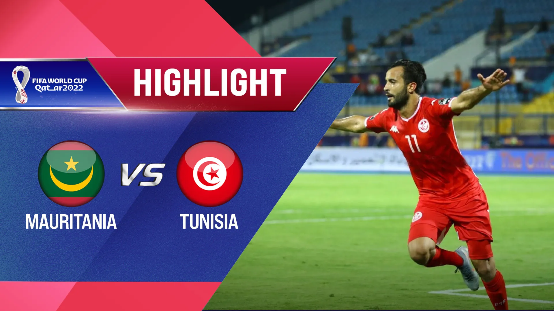 Highlights Mauritania vs Tunisia (Lượt trận 4 Vòng Loại thứ 2 World Cup 2022 - Khu vực châu Phi)