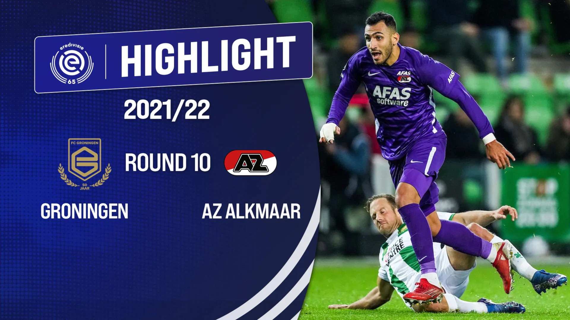 Highlights Groningen vs AZ Alkmaar (Vòng 10 - Giải VĐQG Hà Lan 2021/22)
