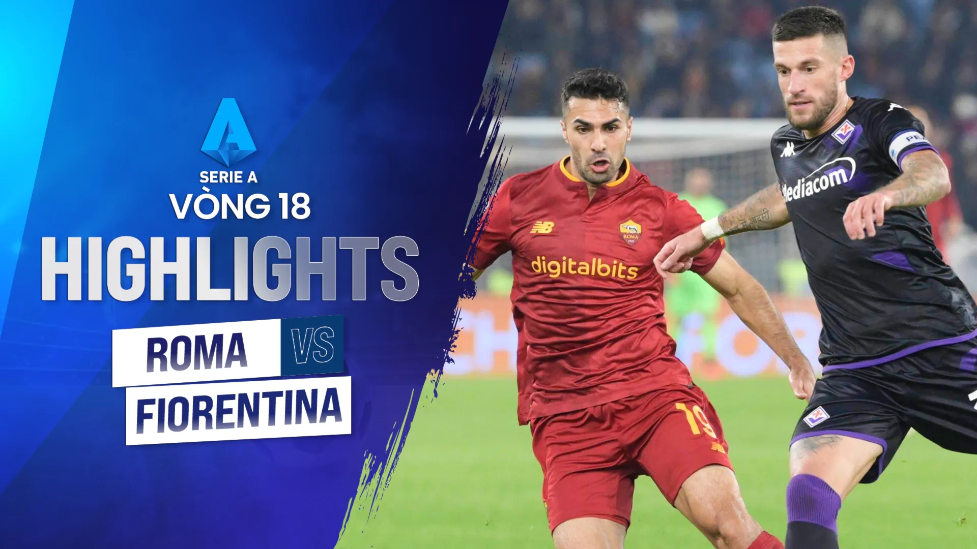 Highlights Roma - Fiorentina (Vòng 18 - Giải VĐQG Ý 2022/23)