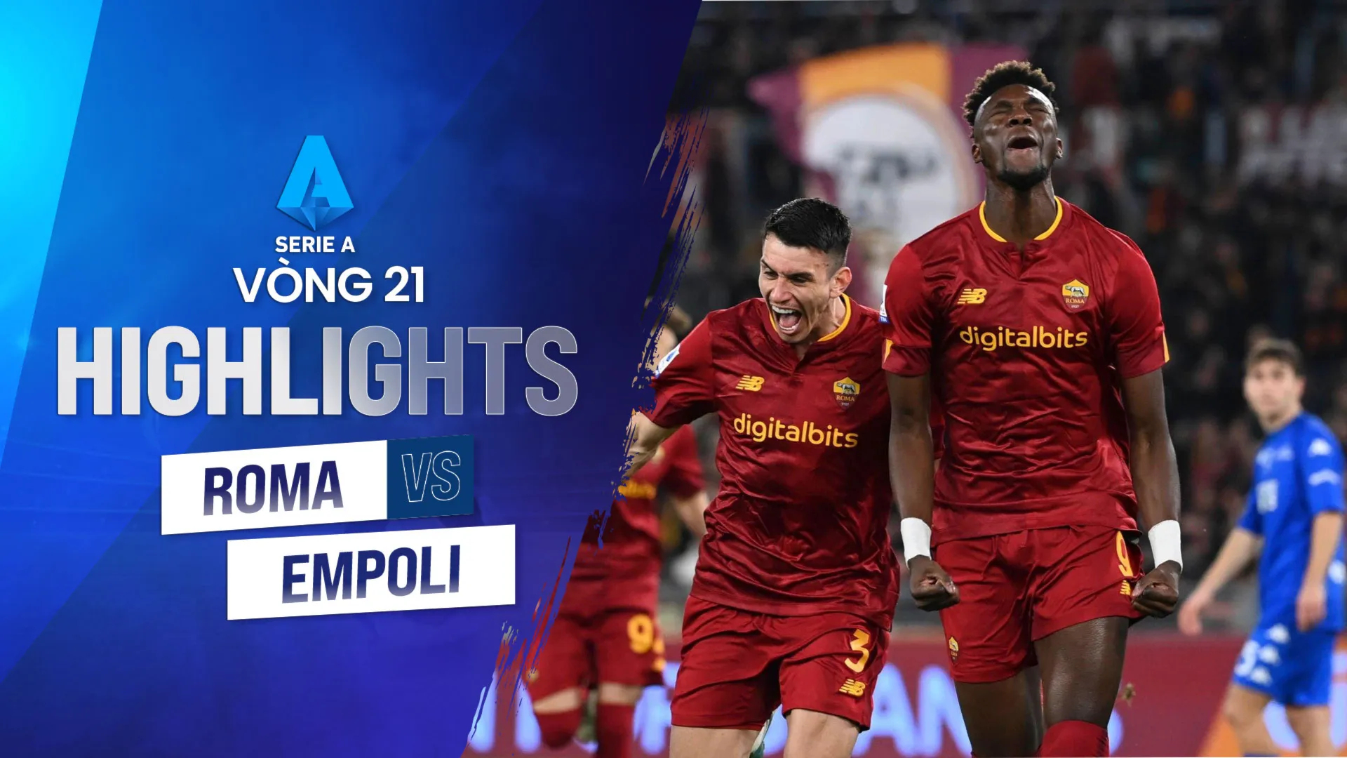 Highlights Roma - Empoli (Vòng 21 - Giải VĐQG Ý 2022/23)