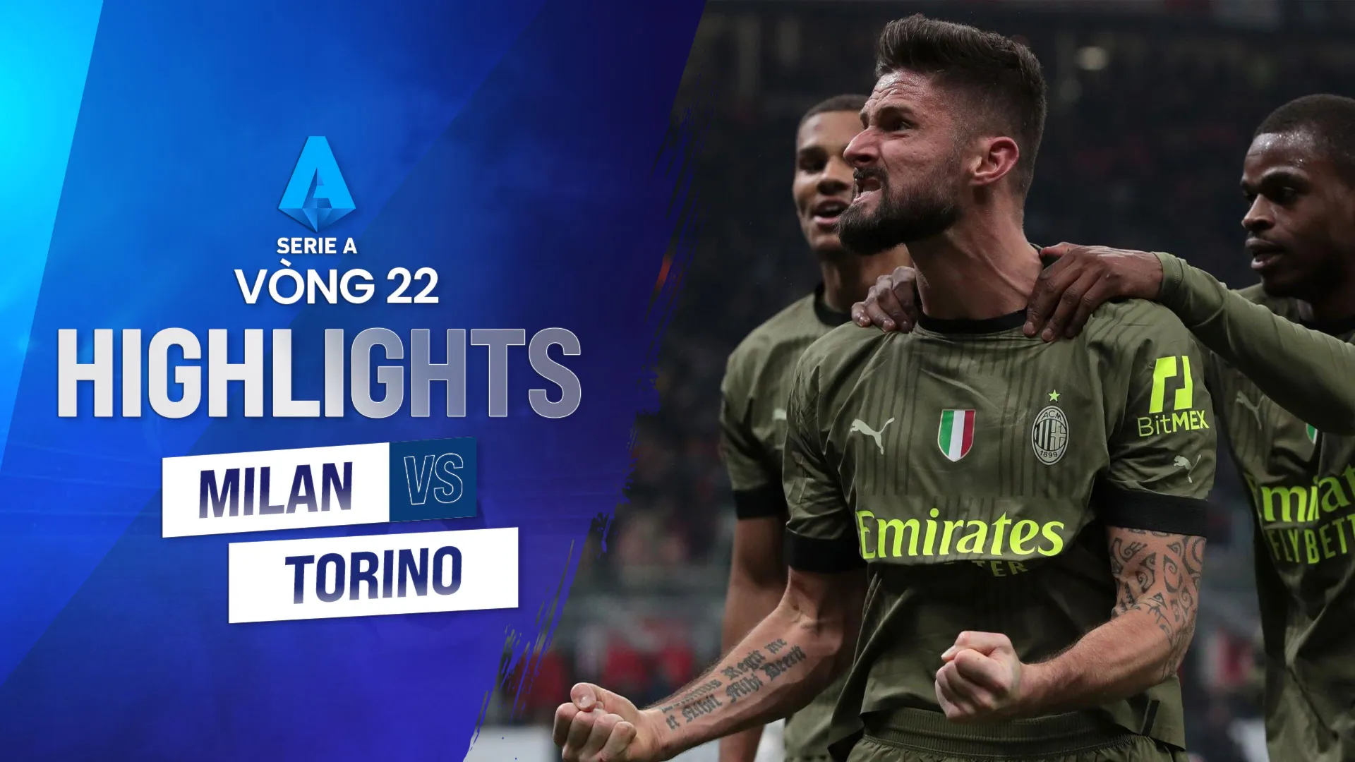 Highlights AC Milan - Torino (Vòng 22 - Giải VĐQG Ý 2022/23)