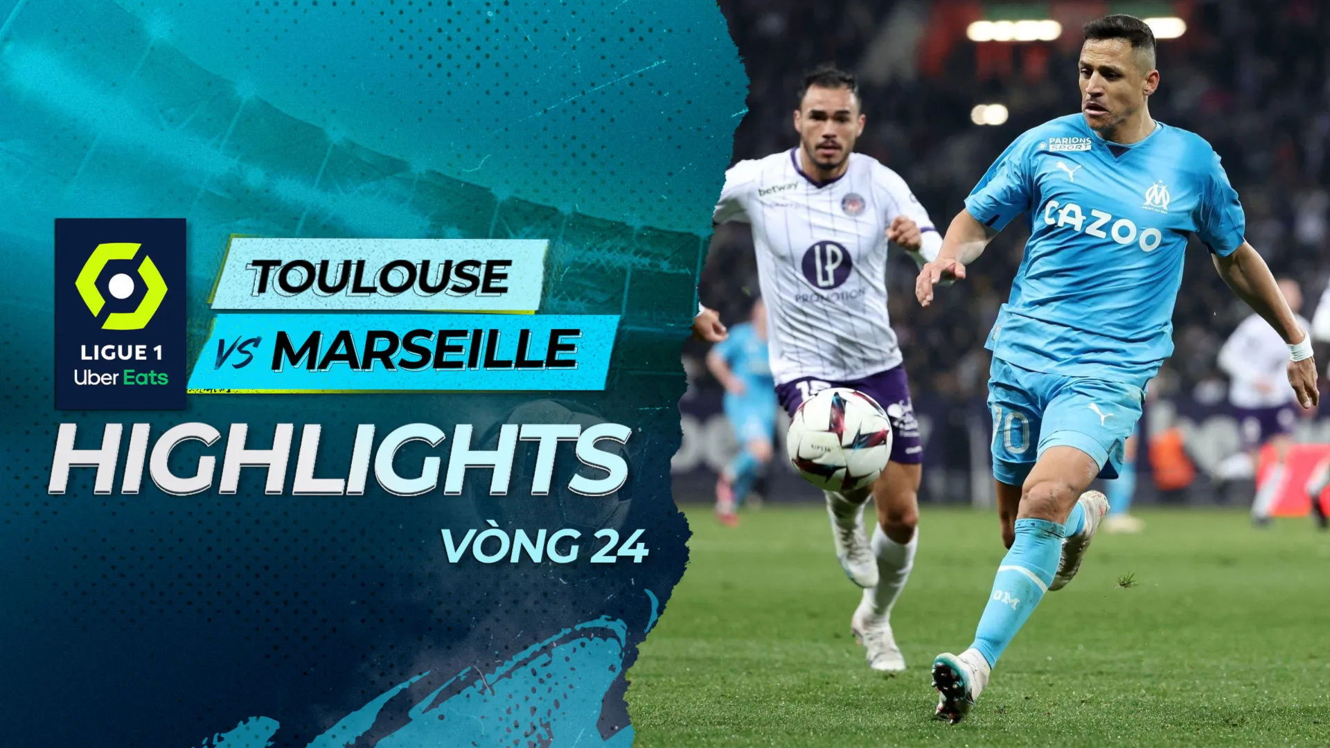 Highlights Toulouse - Marseille (Vòng 24 - Giải VĐQG Pháp 2022/23)