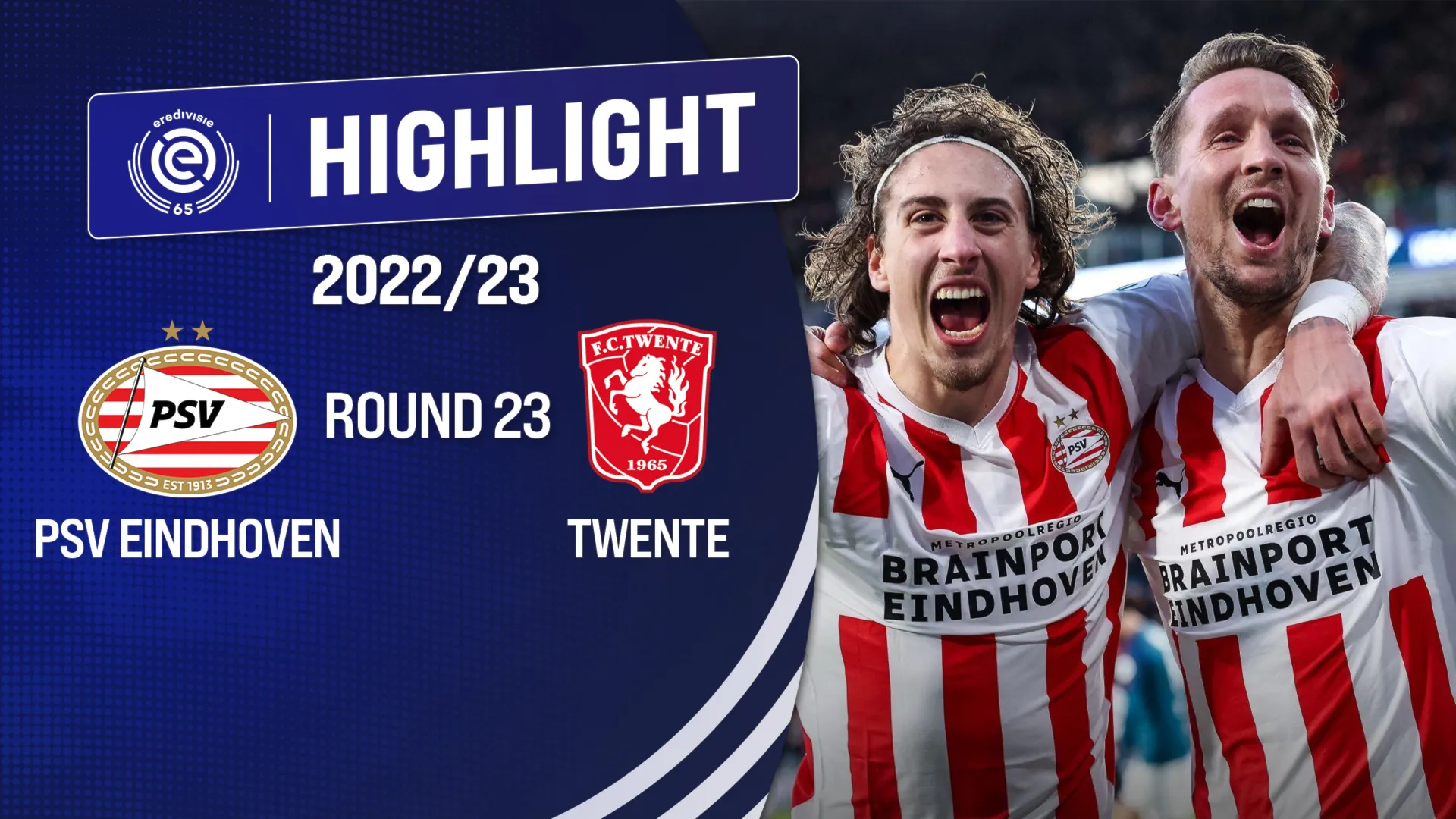 Highlights PSV Eindhoven - FC Twente (Vòng 23 - Giải VĐQG Hà Lan 2022/23)