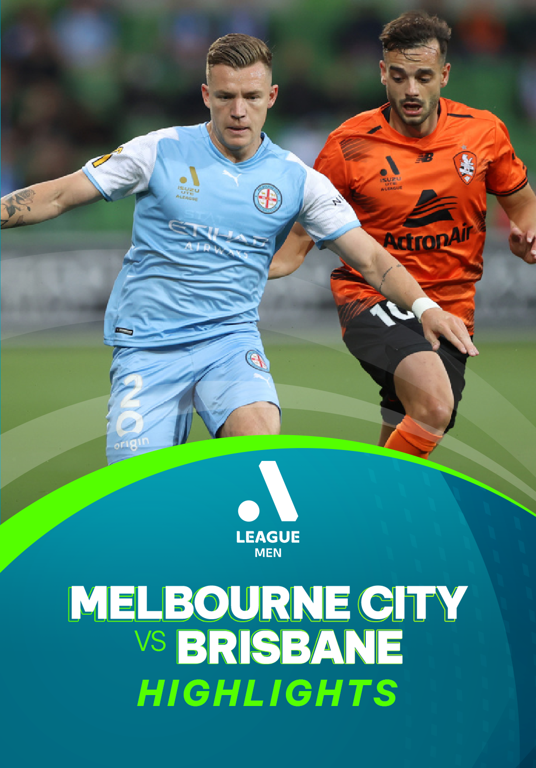 Highlights Melbourne City FC Brisbane Roar (Vòng 1 Giải VĐQG Úc 2021/22) VieON