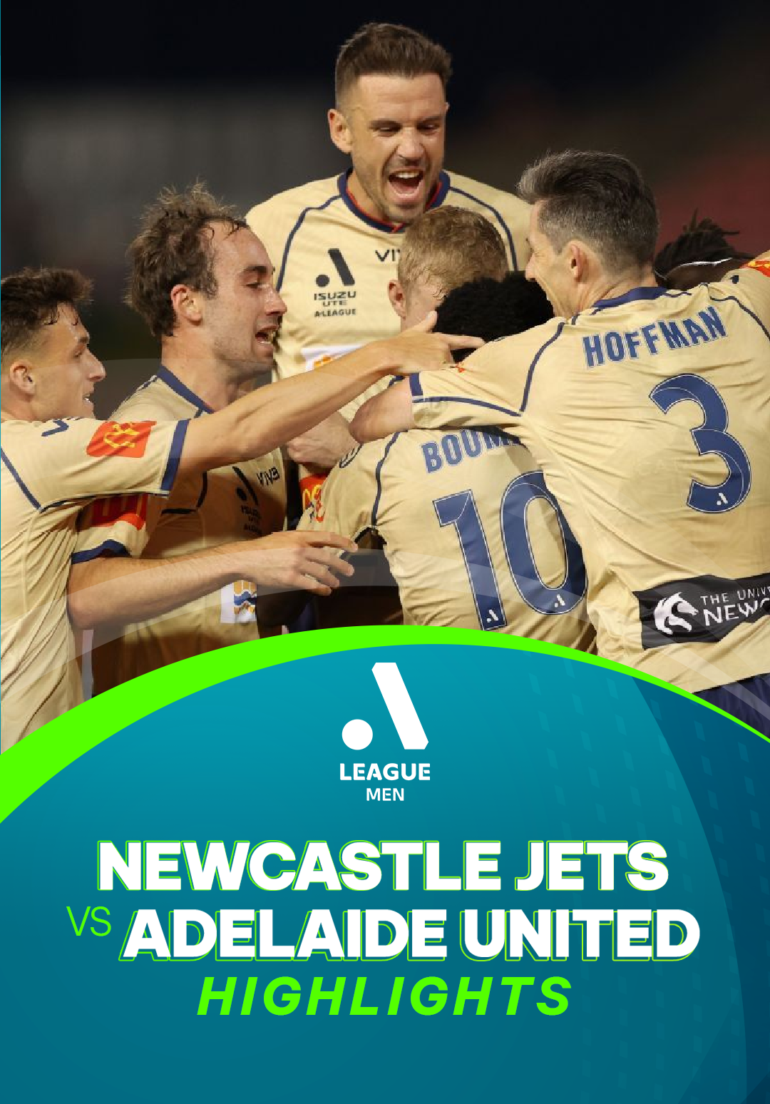 Highlights Newcastle Jets Adelaide United (Vòng 12 Giải VĐQG Úc