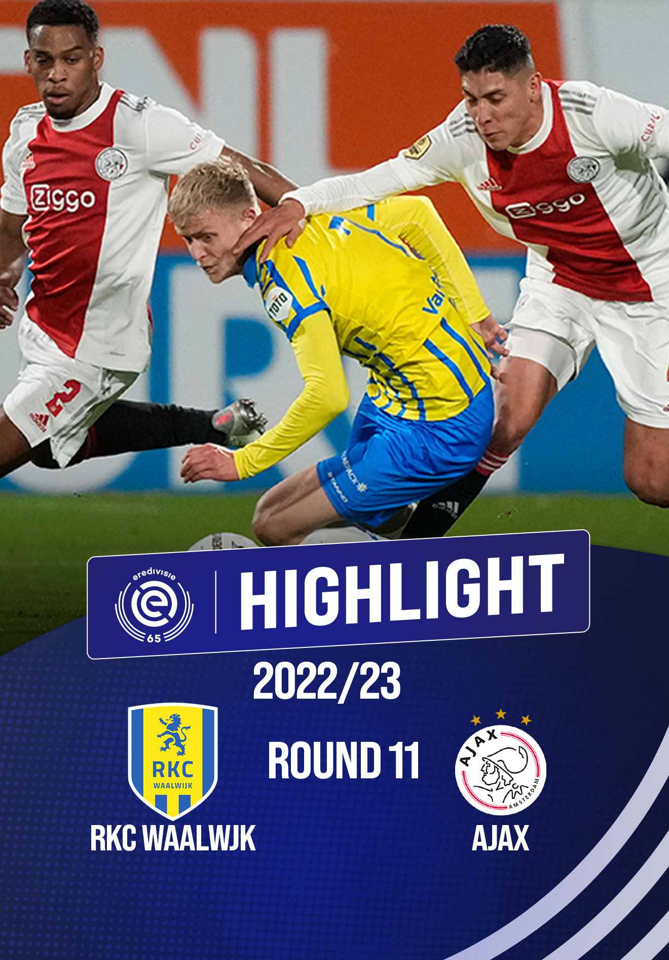 Highlights RKC Waalwijk - Ajax (Vòng 11 - VĐQG Hà Lan 2022/23) | VieON