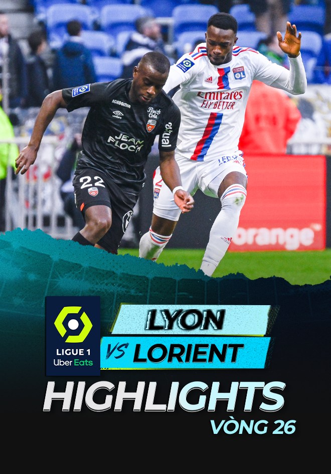 Highlights Lyon Lorient (Vòng 26 Giải VĐQG Pháp 2022/23) VieON