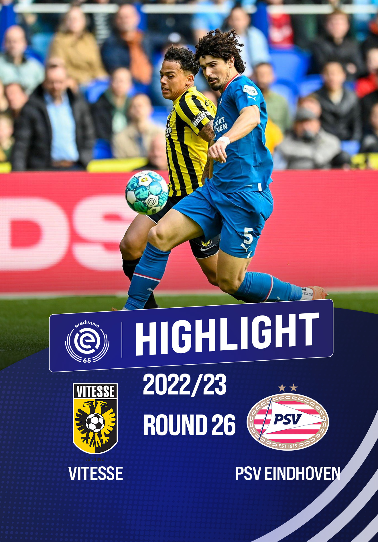 Highlights Vitesse PSV Eindhoven Vòng 24 Giải VĐQG Hà Lan 2022 23