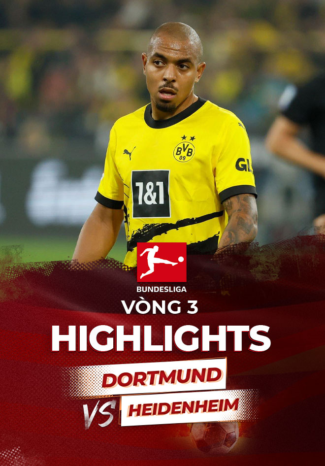 Highlights Dortmund - Heidenheim (Vòng 3 - Giải VĐQG Đức 2023/24) | VieON