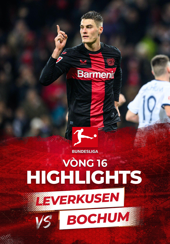 Highlights Bayer Leverkusen Bochum (Vòng 16 Giải VĐQG Đức 2023/24