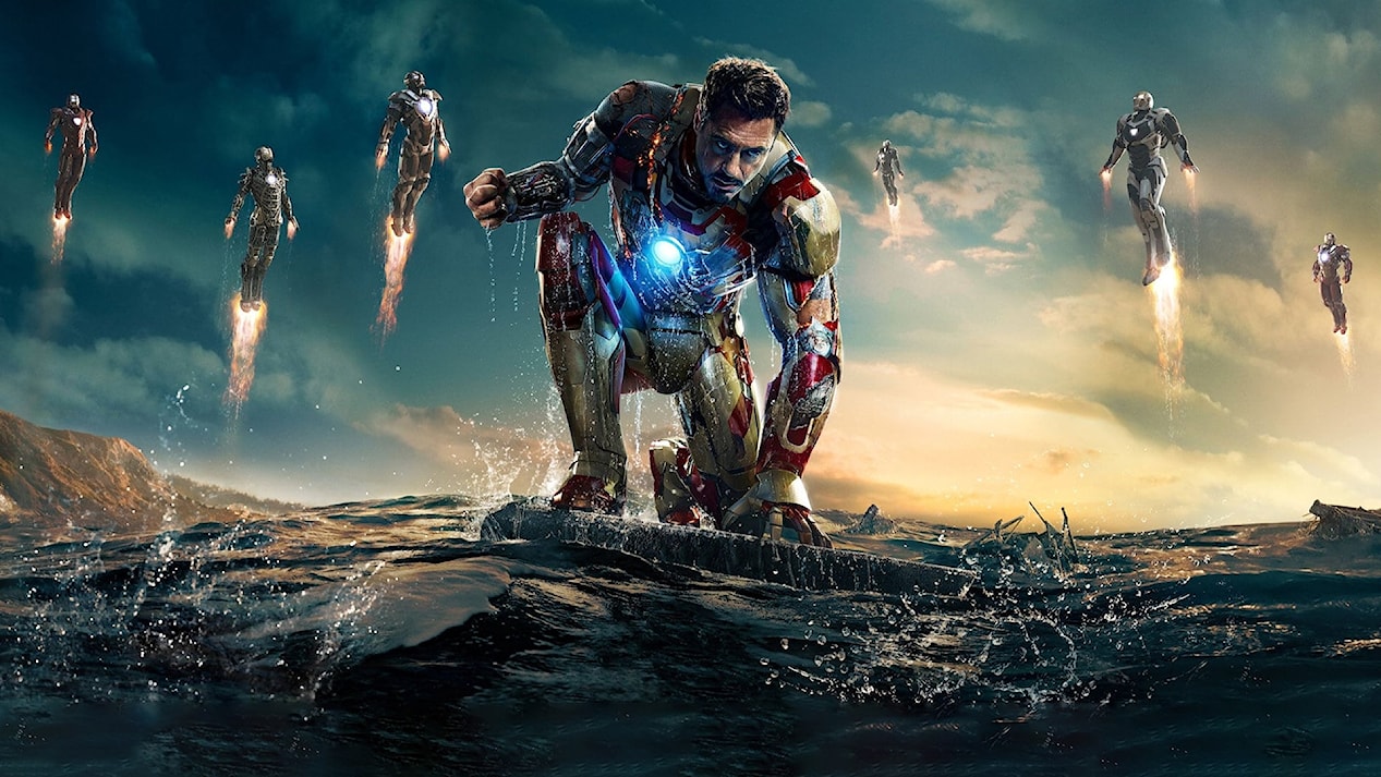 Tony Stark trong đoạn cuối Iron Man 3 là giả do công nghệ CGI tạo ra để  thay cho bản gốc đang tạm nghỉ vì gãy chân