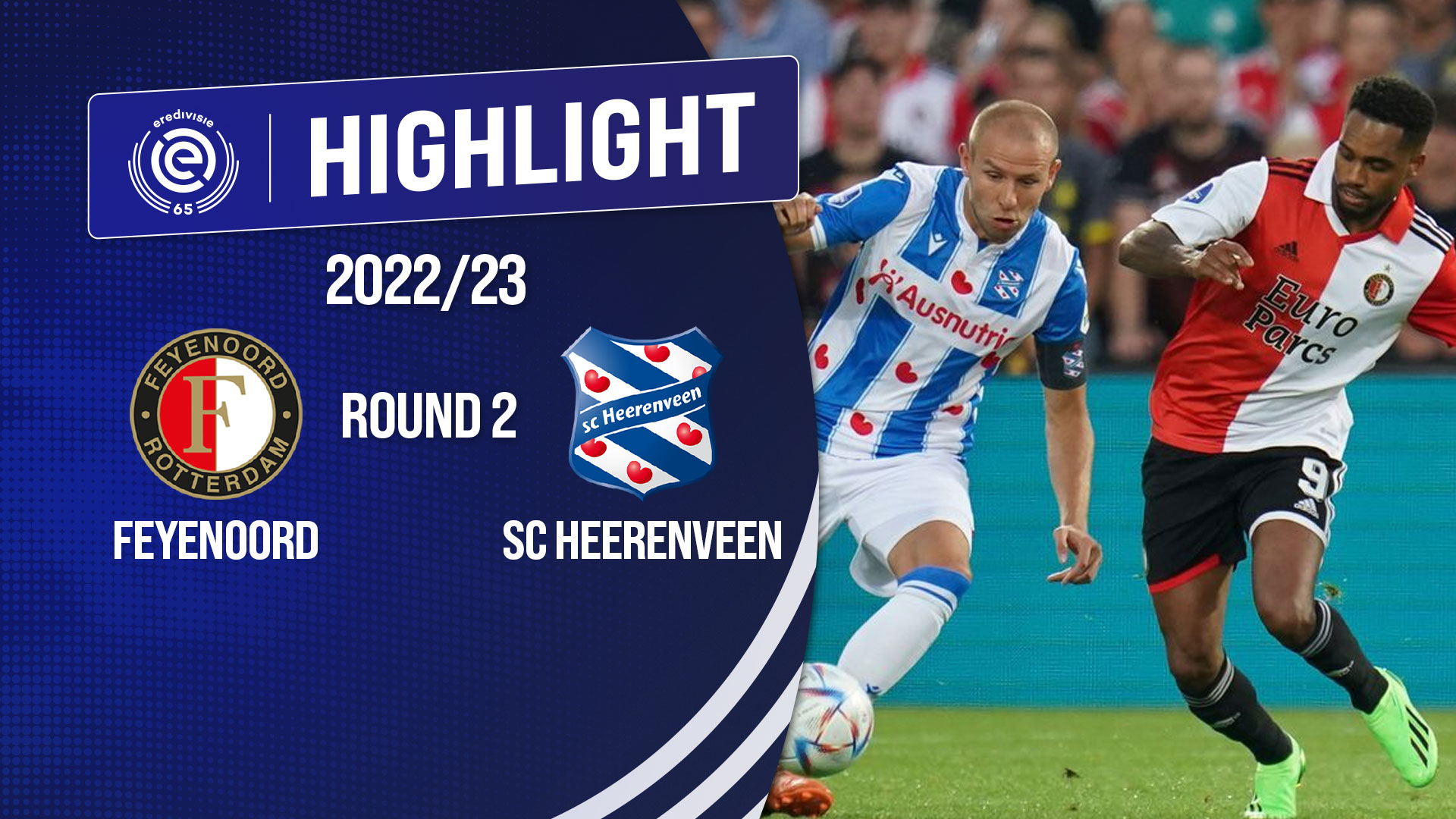 Highlights Feyenoord SC Heerenveen (Vòng 2 VĐQG Hà Lan 2022/23) VieON