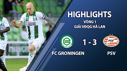 Highlights FC Groningen 1-3 PSV (vòng 1 giải VĐQG Hà Lan 2020/21)