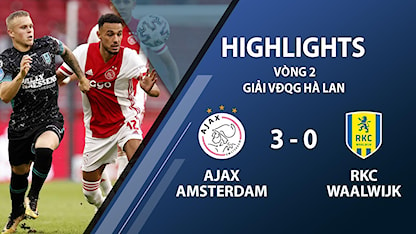 Highlights Ajax 3-0 RKC Waalwijk (vòng 2 giải VĐQG Hà Lan 2020/21)