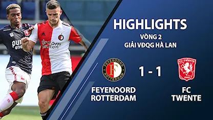 Highlights Feyenoord 1-1 FC Twente (vòng 2 giải VĐQG Hà Lan 2020/21)