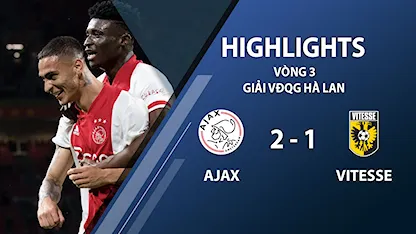 Highlights Ajax 2-1 Vitesse (vòng 3 giải VĐQG Hà Lan 2020/21)