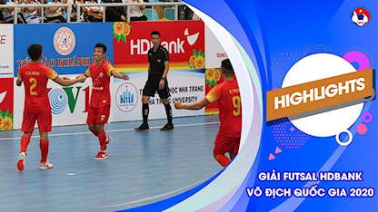 Highlights Kardiachain Sài Gòn - Sanatech Khánh Hòa (Futsal VĐQG 2020 - Lượt đi)