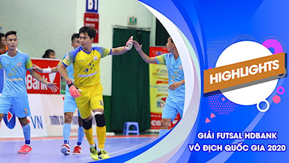 Highlights Sanatech Khánh Hòa vs Thái Sơn Bắc (Lượt về Futsal VĐQG 2020)