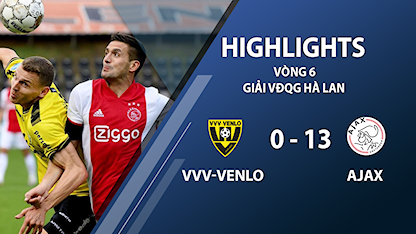 Highlights VVV-Venlo 0-13 Ajax (vòng 6 giải VĐQG Hà Lan 2020/21)