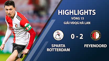 Highlights Sparta Rotterdam 0-2 Feyenoord (vòng 15 giải VĐQG Hà Lan 2020/21)