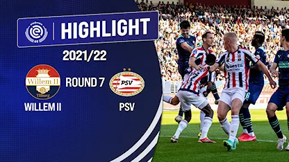 Highlights Willem II - PSV Eindhoven (Vòng 7 - Giải VĐQG Hà Lan 2021/22)