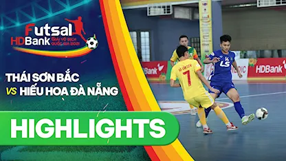 Highlights Thái Sơn Bắc - Hiếu Hoa Đà Nẵng (Lượt về Futsal VĐQG 2021)