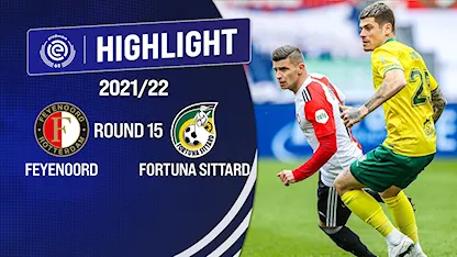 Highlights Feyenoord vs Fortuna Sittard (Vòng 15 - Giải VĐQG Hà Lan 2021/22)