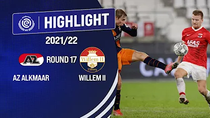 Highlights AZ Alkmaar vs Willem II (Vòng 17 - Giải VĐQG Hà Lan 2021/22)