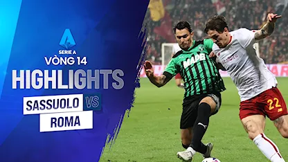 Highlights Sassuolo - Roma (Vòng 14 - Giải VĐQG Ý 2022/23)