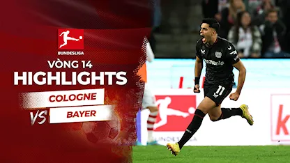 Highlights Cologne - Bayer (Vòng 14 - Giải VĐQG Đức 2022/23)