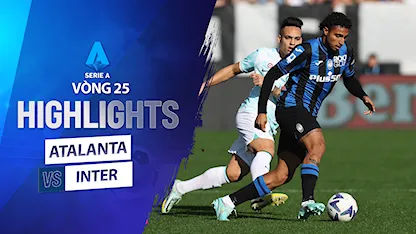 Highlights Atalanta - Inter Milan (Vòng 15 - Giải VĐQG Ý 2022/23)