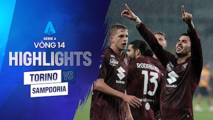 Highlights  Torino - Sampdoria (Vòng 14 - Giải VĐQG Ý 2022/23)