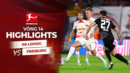 Highlights RB LEIPZIG  -  FREIBURG (Vòng 14 - Giải VĐQG Đức 2022/23)