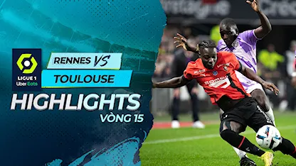 Highlights Rennes  -  Toulouse (Vòng 15 - Giải VĐQG Pháp 2022/23)