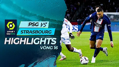 Highlights PSG - Strasbourg (Vòng 16 - Giải VĐQG Pháp 2022/23) - 03 - Neymar Jr - Mbappe - Lionel Messi