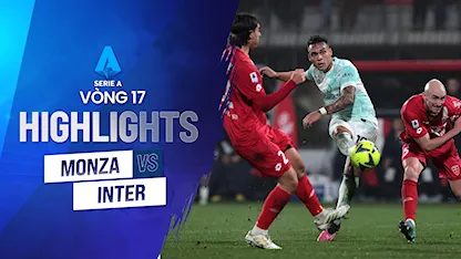 Highlights Monza - Inter (Vòng 17 - Giải VĐQG Ý 2022/23)