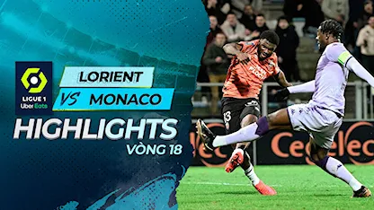 Highlights Lorient - Monaco (Vòng 18 - Giải VĐQG Pháp 2022/23)