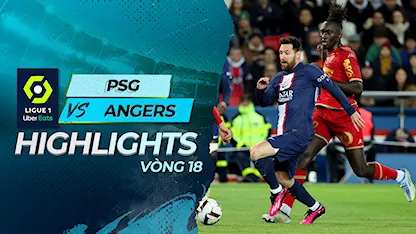 Highlights PSG - Angers (Vòng 18 - Giải VĐQG Pháp 2022/23)
