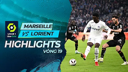 Highlights Marseille - Lorient (Vòng 19 - Giải VĐQG Pháp 2022/23)