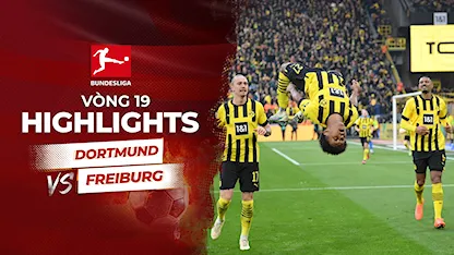Highlights Dortmund - Freiburg (Vòng 19 - Giải VĐQG Đức 2022/23)